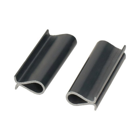 klipsy 4,75cm - antracyt do taśmy ogrodzeniowej 